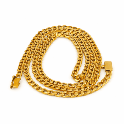 Pansar halsband med kistlås 18k guld - Smyckesbanken