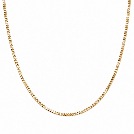 Pansarlänk 52cm 1,2mm 18k guld - Smyckesbanken