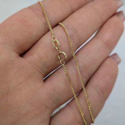 Pansarlänk 52cm 1,2mm 18k guld - Smyckesbanken