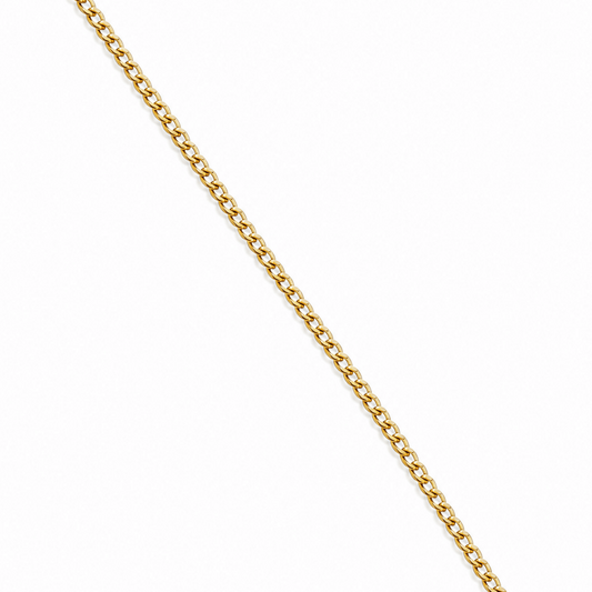 Pansarlänk 59cm 1,4mm i 18k guld - Smyckesbanken