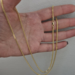 Halsband unik fyrkantig design 14k guld
