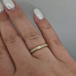 Alliansring 0,15ct WSI i 18k guld