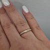 Alliansring 0,15ct WSI i 18k guld