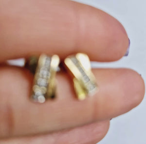 X örhängen med diamanter 18k guld