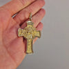  Unikt kors 18k guld med underbara detaljer och design av Jesus ansikte. 
