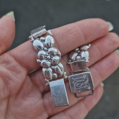 Armband Silver 925 Blommor Vintage Design