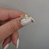 stilren ring i 18k guld och diamanter