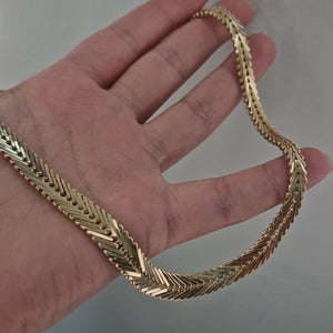 Halsband ledad 14K doserad