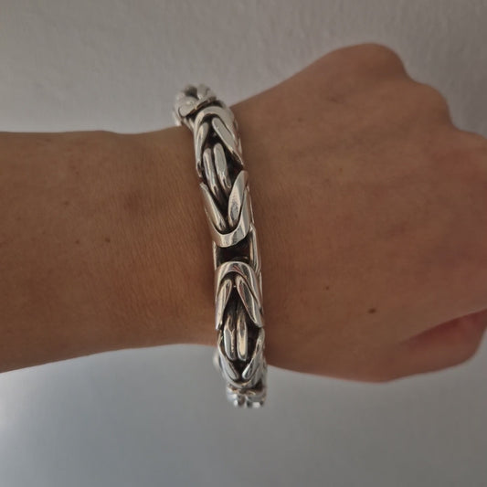 Armband rund och kraftig kejsarlänk