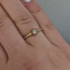 Diamantring 0,08ct i 18k guld