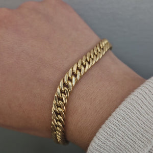 Pansar armband tillverkad 19k guld