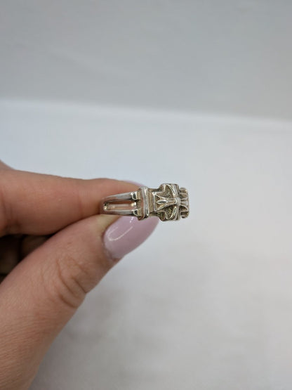 Riddarkors ring i sterling silver - Smyckesbanken
