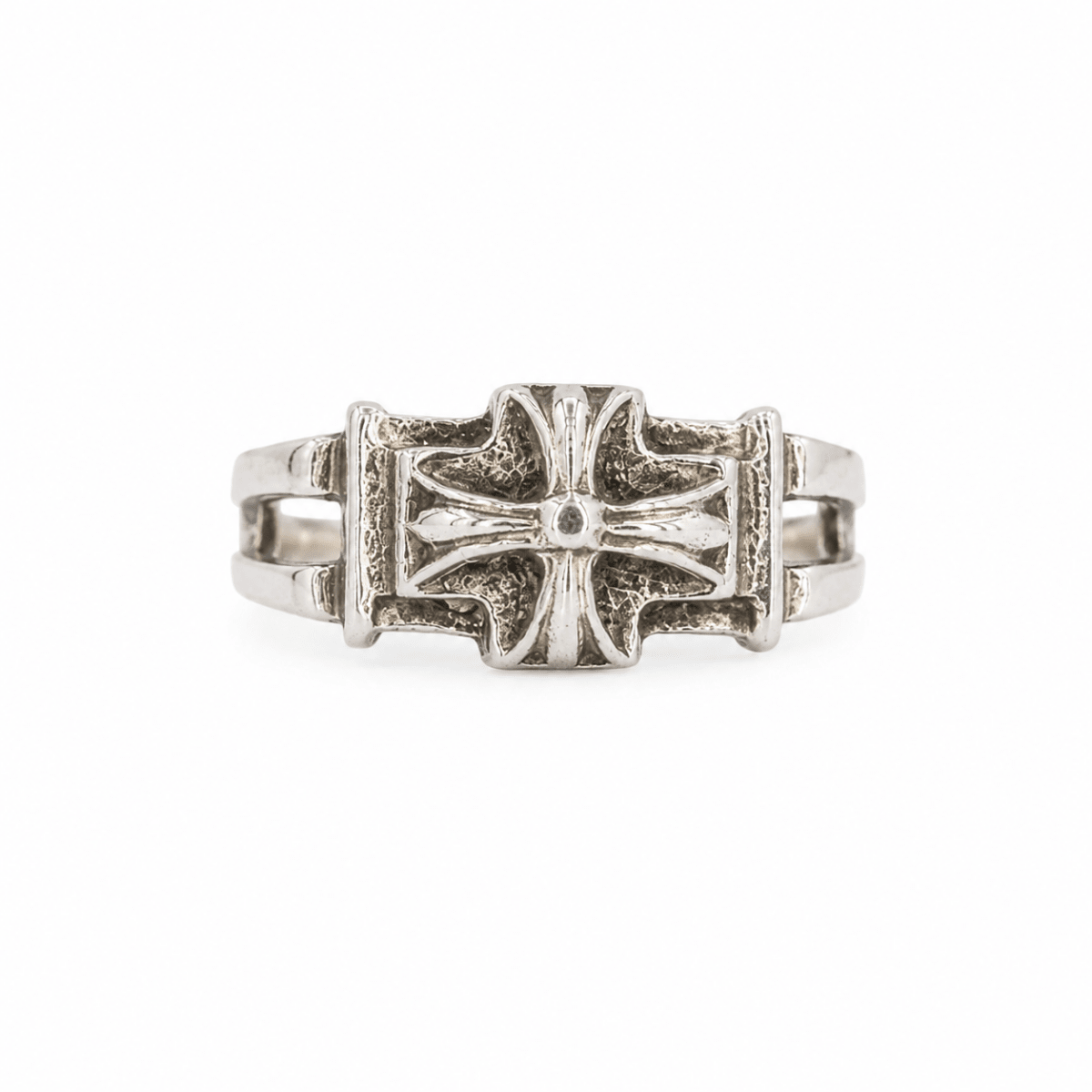 Riddarkors ring i sterling silver - Smyckesbanken