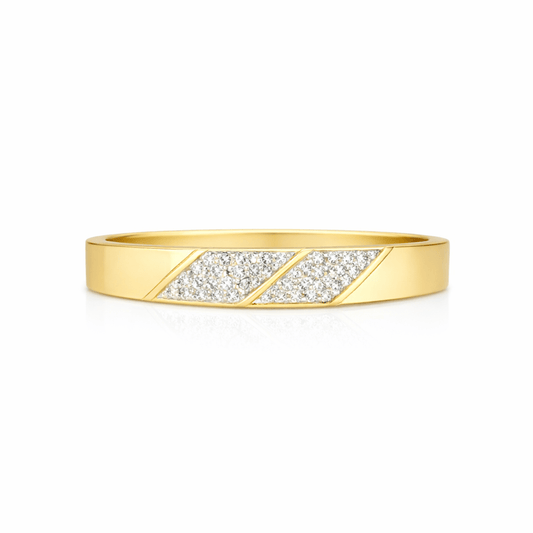 Ring med diamanter 18k guld - Smyckesbanken