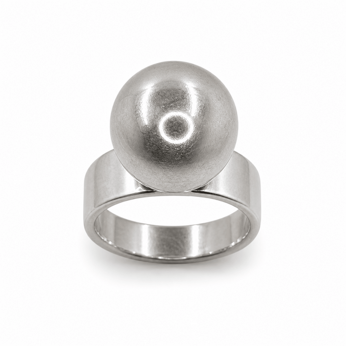 Ring med kula sterling silver - Smyckesbanken