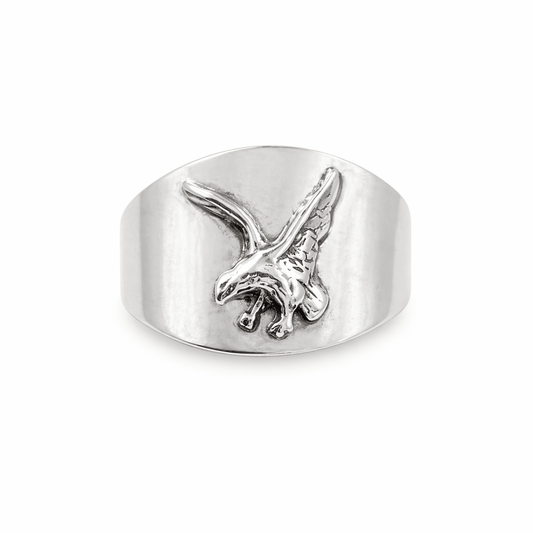 Ring med örn i sterling silver - Smyckesbanken