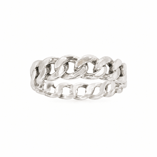 Ring med pansardesign i sterling silver - Smyckesbanken