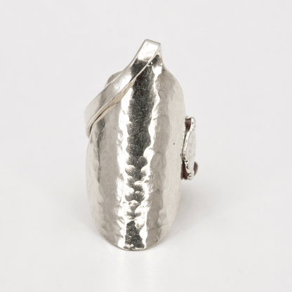 Ring omgjord av kaffesked sterling silver - Smyckesbanken