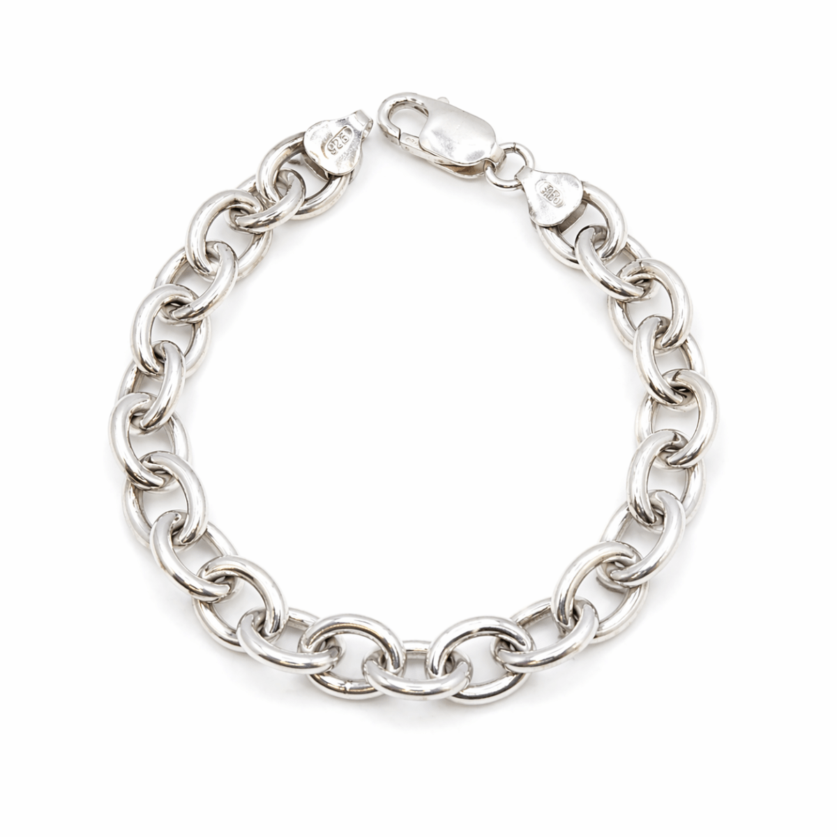Rund ankar armband i sterling silver - Smyckesbanken