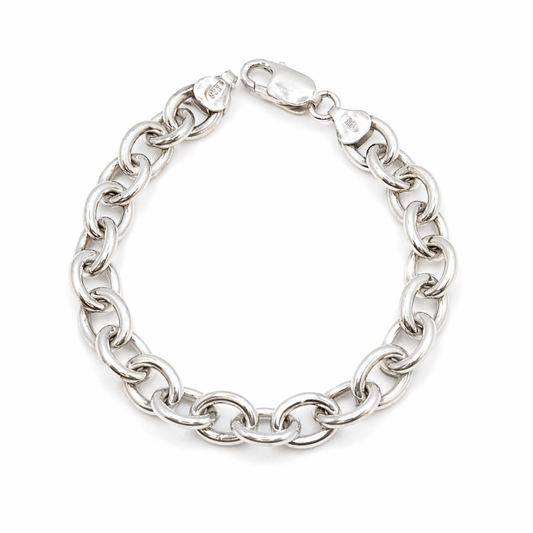 Rund ankar armband i sterling silver - Smyckesbanken