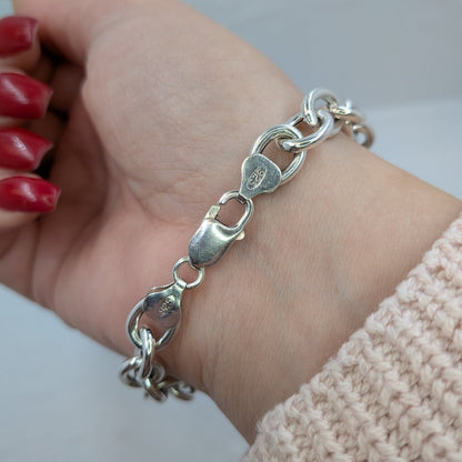 Rund ankar armband i sterling silver - Smyckesbanken
