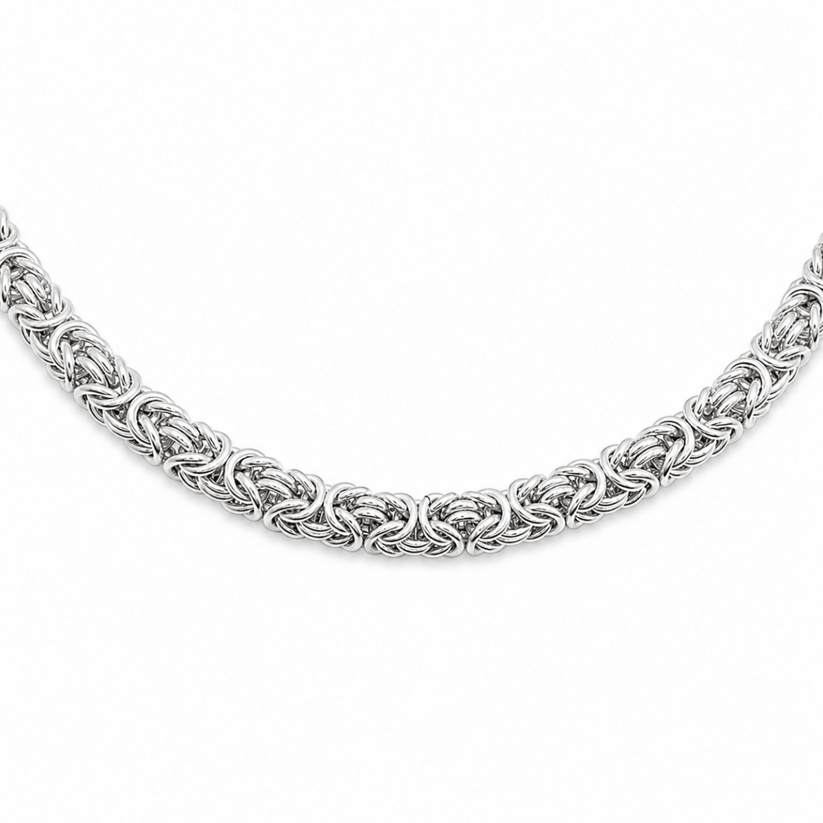 Rund kejsarlänk i sterling silver - Smyckesbanken
