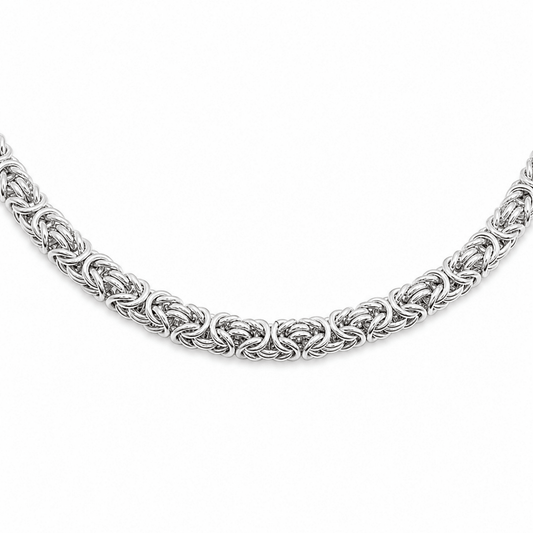 Rund kejsarlänk i sterling silver - Smyckesbanken