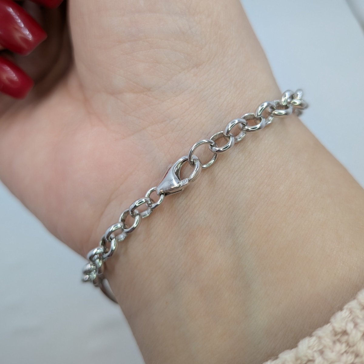 Silver armband med hjärta - Smyckesbanken