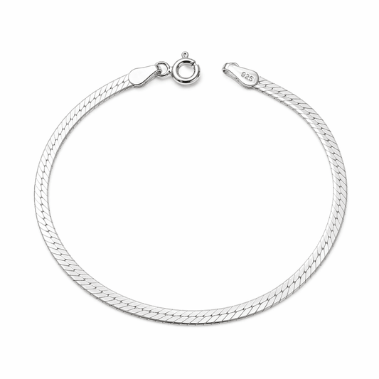 Silverarmband manglad ormlänk - Smyckesbanken
