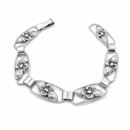Silverarmband med vintage motiv - Smyckesbanken