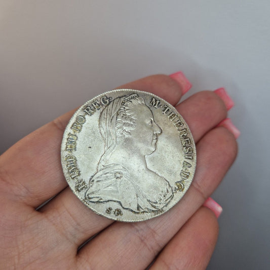 Silvermynt Maria Theresia. Österike - Ungern År1780 med etui - Smyckesbanken