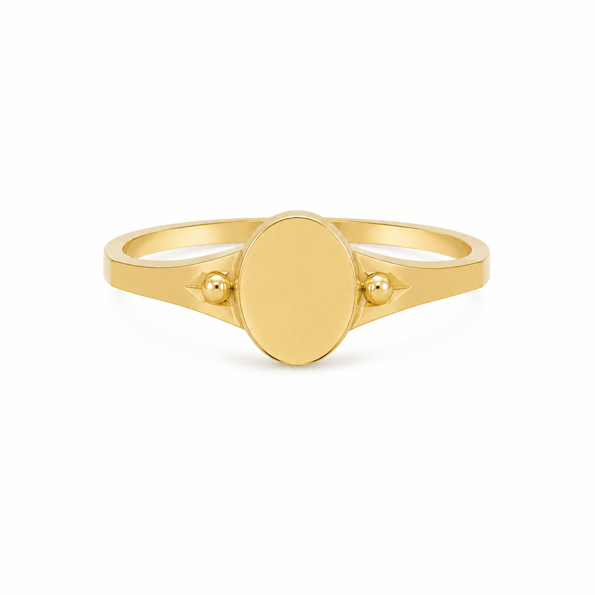 Smal klackring 18k guld 16,5mm - Smyckesbanken