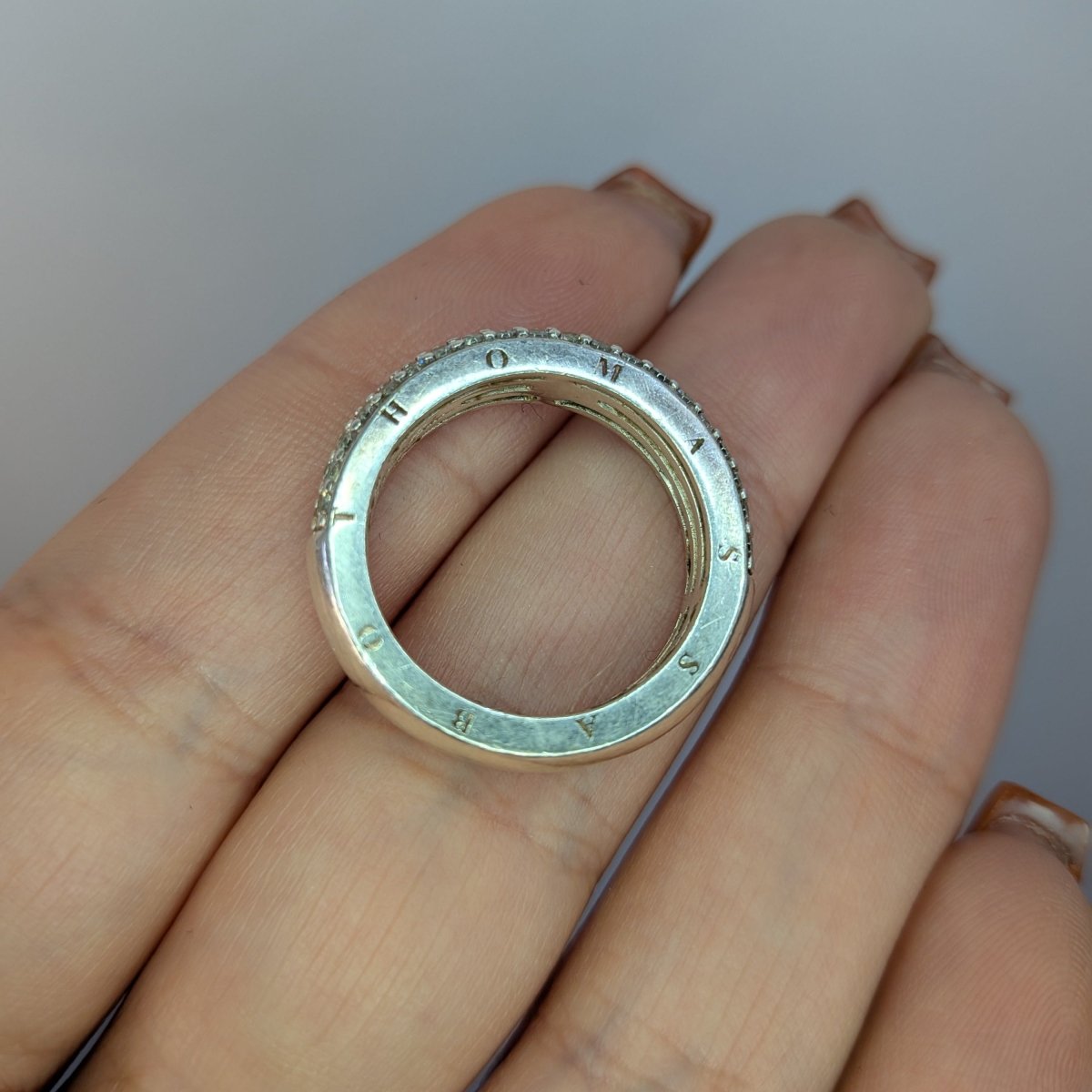 Sterling Silver ring Thomas Sabo vit zirkonia - Smyckesbanken