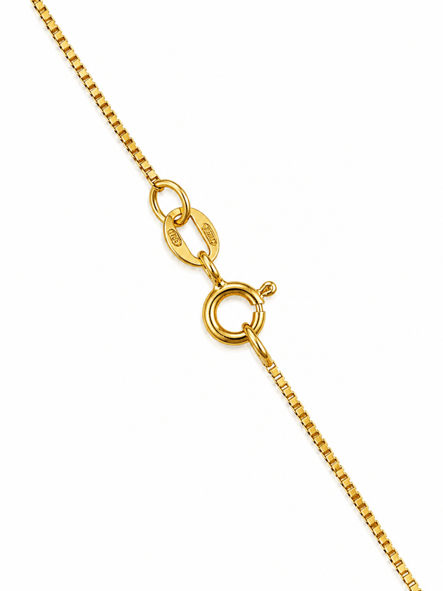 Venezia länk 46cm 1mm i 18k guld - Smyckesbanken