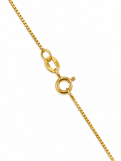 Venezia länk 46cm 1mm i 18k guld - Smyckesbanken