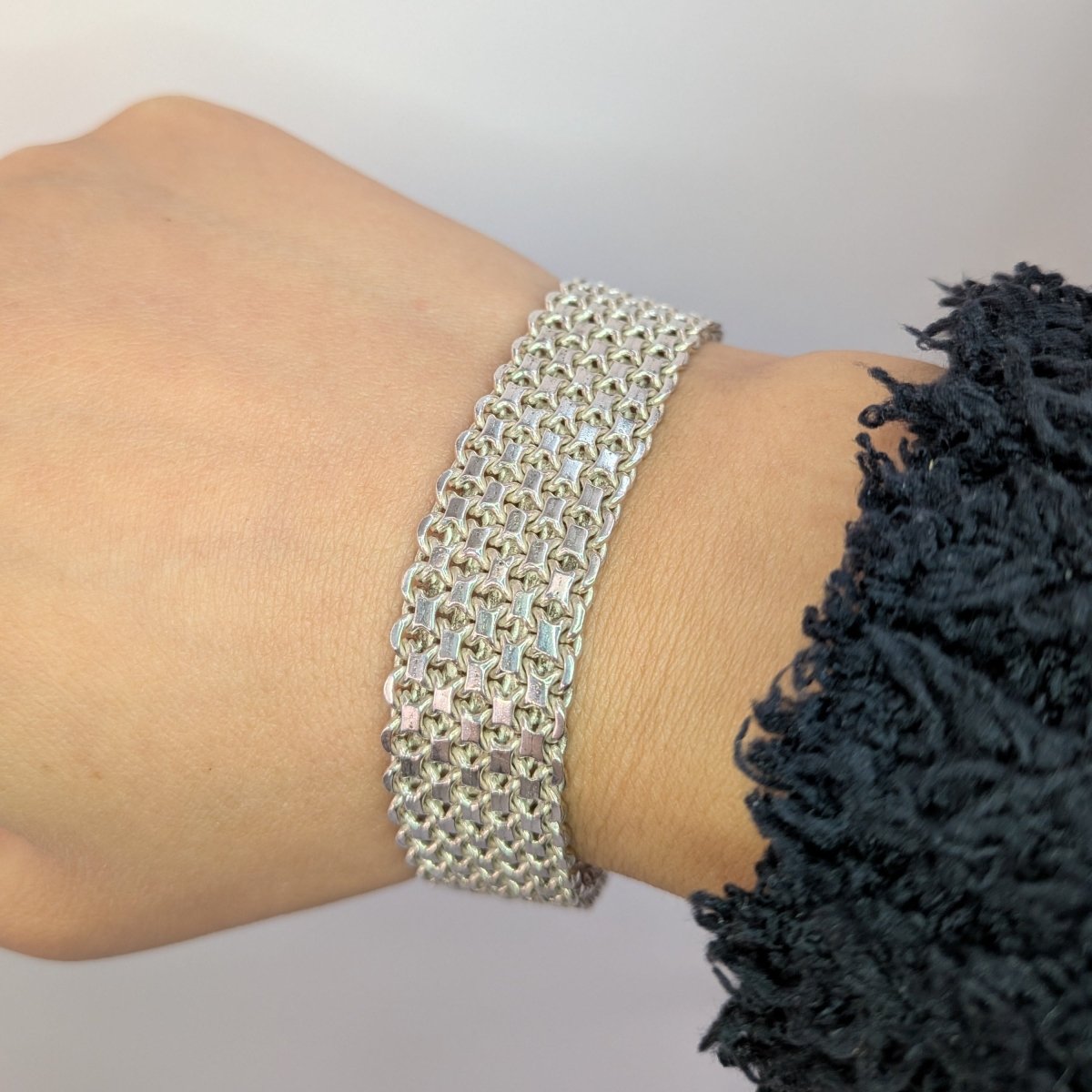 X - länk armband sterling silver - Smyckesbanken
