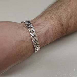 Pansar armband i äkta silver