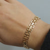 X länk armband 18k guld 19,5cm