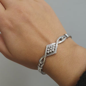 Armband vitguld med diamanter 0,38ct