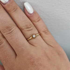 Diamantring 0,08ct i 18k guld - Smyckesbanken