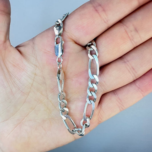 Figaro armband i äkta silver - Smyckesbanken