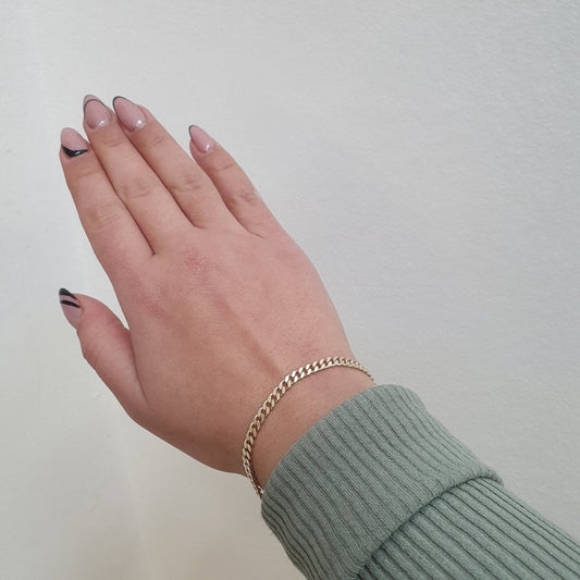 Förgyllt pansar armband - Smyckesbanken