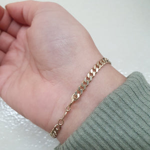Pansar armband guldpläterad - Smyckesbanken