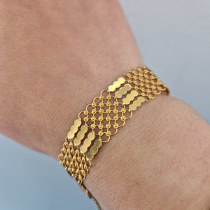 Guldarmband i 21k med fin design