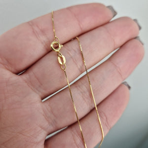 Halsband 18k guld med en liten kula - Smyckesbanken