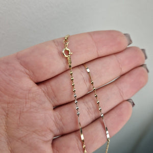 Halsband två färgat 18k guld - Smyckesbanken