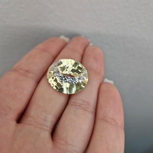 Hängsmycke i 18k och tvåfärgat guld