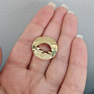 unikt hängsmycke tvåfärgat 18k guld med stjärnor