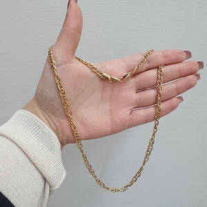 halsband med ovala ringar i äkta guld- Smyckesbanken