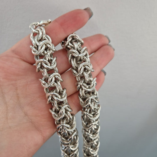 Maffig tungvikts Kungslänk i silver - Smyckesbanken